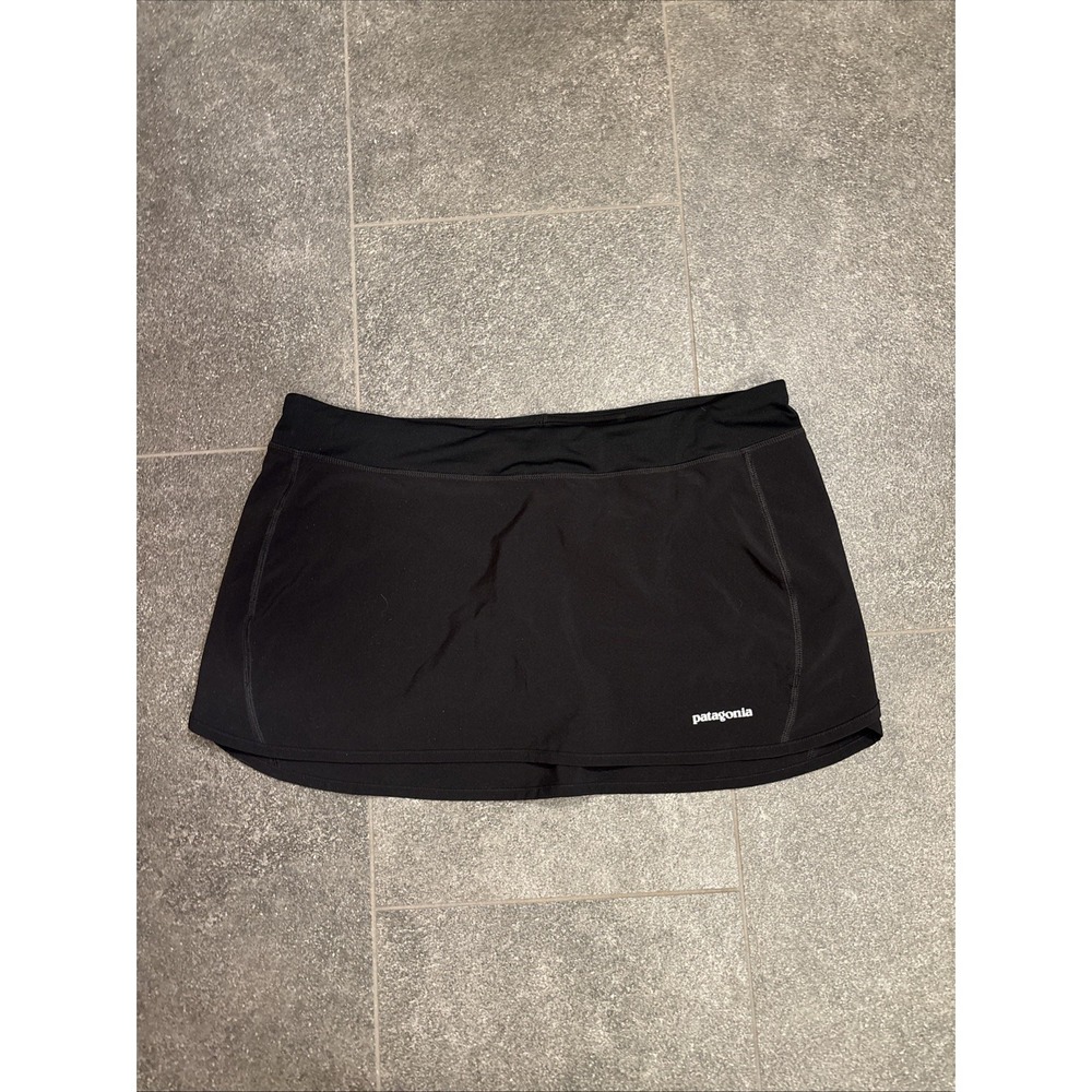 Patagonia Velocity Multi Use Skirt Skort Women's Size L Black